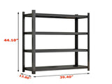 4-Layer Metal Storage Rack, Garage Shelves, Adjustable Height Partition, Suitable For Living Room, 14699077