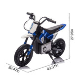24V Kids Ride On Electric Toy Motocross Motorcycle,200W High Speed Hub Motor,Rear wheel shock W1578P225048