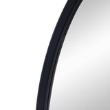 33" x 31" Arched Decorative Accent Mirror with Iron Metal Frame, Wall Deor for Bathroom, Bedroom, W2078P195624