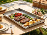 32 x 16 Inch Stainless Steel Griddle Universal Flat Top Plate Gas Grill Griddle Teppanyaki Portable 65886736