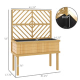 Wooden PlanterFlower shelf,Wood Planter Box 58431238