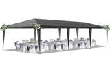 10x30ft Outdoor Pop Up Canopy, Portable Instant Canopy Tent for Outdoor Events Party Wedding 10856158