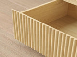 Modern Natural Wood 6 Drawer Dresser, Wave Panel Drawer Fronts, Storage Cabinet, Versatile Chest of W409P371357