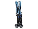 Rolling Ball Storage Cart with Wheels, Collapsible Garage Sports Equipment Organizer for Volleyball 89824011