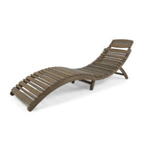 LAHAINA WOOD FOLDABLE CHAISE LOUNGE - GREY 57076.00GRY