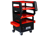 4 LEVEL MULTI PURPOSE TROLLEY FOR DIAGNOSTICS-BLACKRED W1102P218359