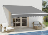 98.4"D x 117"W x 59"H Retractable Awning Grey 79175218