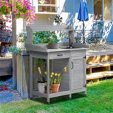 Garden Work BenchOpen Shelf Storage 45594946