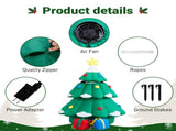 6.1FT Christmas Inflatable Tree with Lift-Up Santa Claus, Christmas Yard Decoration with 4 LED 33272711