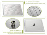 Shower System with Waterfall Tub Spout,12 Inch Wall Mounted Square Shower System with Rough-in W124381915