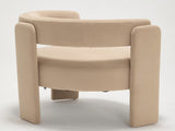 Accent Chair Living Room, Velvet Comfy Single Sofa Chair Mid-Century Modern Armchair Wooden Legs 15010744