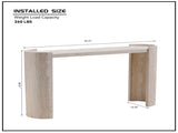 53.15 Inch Faux MARS marble Pattern Entryway Table for Living Room,Narrow Console Table wit, Modern W2582P280028