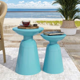 Metal S/2 end table 73614.00T