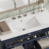 36" Bathroom Vanity with Ceramic Sink, Bathroom Vanity with Tip-Out Tray and 2 Full-Extension N817P288908B