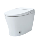 ZNTS Heated Seat Smart Toilet without Bidet, Upmarket Compact Dual Flush Toilet 1/1.28 GPF, Tank less 46706017