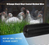 36 inch50 ft Black Vinyl Coated Hardware Cloth 19 Gauge 1/4 inch Black PVC Hardware Cloth, Black W2286P160456