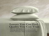 4 Pieces Queen Sateen Sheet Set,Sage B035P381328