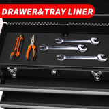 ZNTS Metal Tool Box with 4 Drawers Portable Steel Tool Chest with Metal Cylinder Lock and Latch Closure, W3037P241994