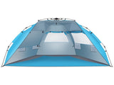 Fiberglass Pole Oxford Cloth Quick-Open Free Ride Beach Tent Blue 64866189