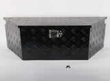34"*14.5"*15" Aluminum Trailer Tongue Tool Box Toolbox Truck Bed Storage Black returns wit MT018049 15091001