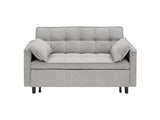 Modern Velvet Loveseat Futon Sofa Couch Pullout Bed, Small Love Seat Lounge Sofa w/Reclining 11183892