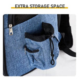 Pet Carrier, Expandable Cat Dog Carrier with Back Extension, Breathable Mesh Travel 34030191