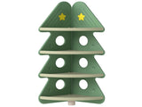 4-Tier Kids Christmas Tree Corner Bookshelf, Anti-Falling Guardrails & Anti-Tipping Kit for 3 Years 01810271