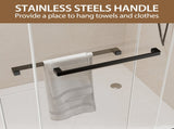 56-60" W x 60" H Frameless Double Sliding Shower Door, Bathtub Door, Premium 1/4" Thick T5595P489719