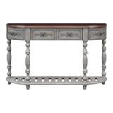 U_STYLE 52''Modern and Contemporary Curved Console Table Sofa Table Entryway Table for Hallway N711P186862E