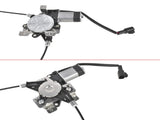 2Pcs Rear Left and Right Window Regulator with 2Pin Motor Fit for Hummer H2 Pickup Sport Utility 39724381