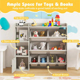 Kids Toy Organizer - 44"x12"x39.5", 8 Storage Boxes, Open ShelvesCabinet 94925968