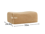 Ottoman Teddy Fabric-Camel W714P357228