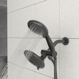 ZNTS Multi Function Dual Shower Head - Shower System with 5" Rain Showerhead, 5-Function Hand Shower, W1243102470