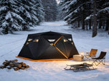 4 Person Insulated Pop-Up Ice Fishing Shelter 360-Degree View 69100558
