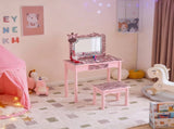 Macaron pink, MDF solid wood legs, spray paint silkscreen printing, zebra pattern, 1-drawer 48794931