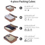 4 Piece Luggage Set Suitcase Set, ABS Hard Shell Lightweight Expandable Travel Luggage with 4 PP313145AAZ