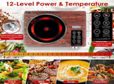 3500W Electric Single Burner Cooktop 110V - Rapid Heating Hot Plate with 4 Preset Modes 85771646