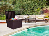 51gal 195L Outdoor Garden Plastic Storage Deck Box Chest Tools Cushions Toys Seat Waterproof 80213979