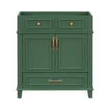 30'' Bathroom Vanity without Top,Solid Wood Frame Bathroom Storage Cabinet with Soft Closing N710P170784F