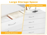 4-Drawer Storage Cabinet Drawer Dresser with Power 56991793