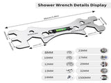 6-Piece Sink Wrench Set, 8-in-1 Sink & Bathroom Faucet Wrench, Adjustable Wrench with Wide Jaw & 85902824