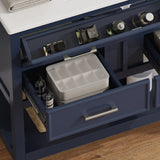 36" Bathroom Vanity with Ceramic Sink, Bathroom Vanity with Tip-Out Tray and 2 Full-Extension N817P288908B