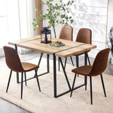 ZNTS A set of 4 modern medieval style restaurant cushioned side chairs, equipped with soft cushions and W115149079