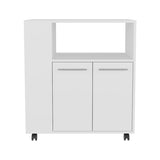 Eldon Two-Door Kitchen Base Cabinet Cart with four Shelves, Side Shelves, Cabinet, Kitchen Storage B200P286941