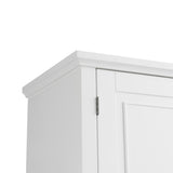 ZNTS Bathroom Storage Cabinet with Doors and Drawer, Multiple Storage Space, Adjustable Shelf, White 47035858