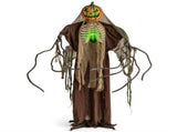 6ft Halloween Animatronic Ghost Pumpkin - Light-Up Design, Sound Touch Activated, Spooky Movements 37474877