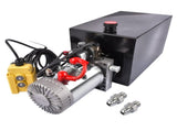 Hydraulic Power Unit 12V Single Acting Hydraulic Dump 15 Quart Steel Reservoir 27147078