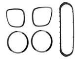 Grill Headlight Taillight Trim fit for 14-21 Mini Cooper F55/F56/F57 Gloss Black 23869747