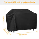 ZNTS Grill Cover for Outdoor BBQ Cover 58*24*46 inch BBQ Covers Waterproof Heavy Duty Gas 40513893