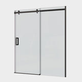 Glass shower door, sliding door, with 5/16" tempered glass and Matted Black finish 5474 W2122P229053